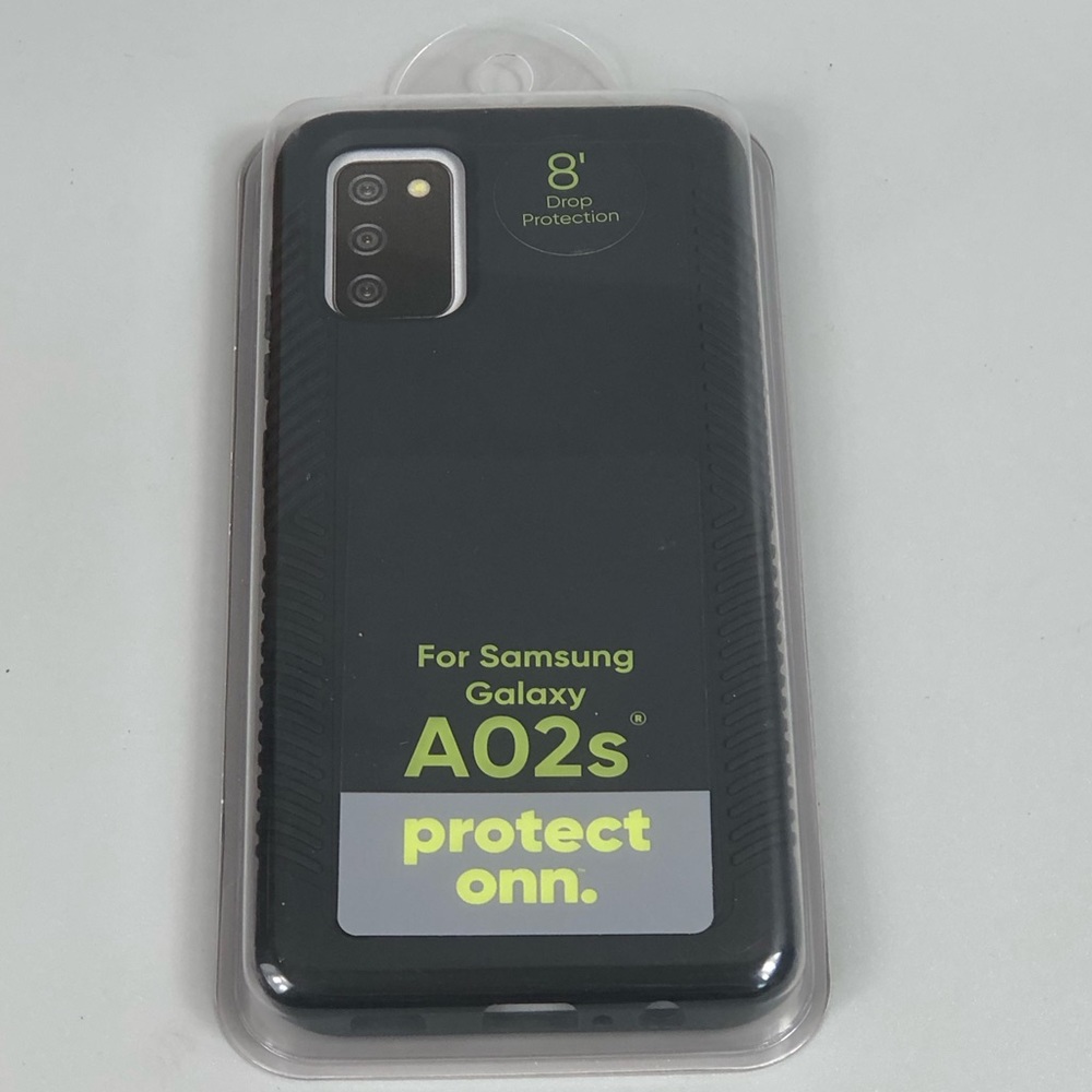 onn. Protective Grip Phone Case for Samsung Galaxy A02s - Gray